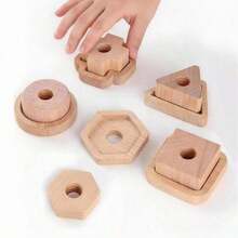 Kids Wooden Early Education Matching Game Toy, Shape Recognition Matching Screw Threading Game Set, Suitable For Fine Motor Skills Training And Parent-Child Interactive Games For Boys And Girls, Children's Festival And Birthday Gift - Multicolor - View 6