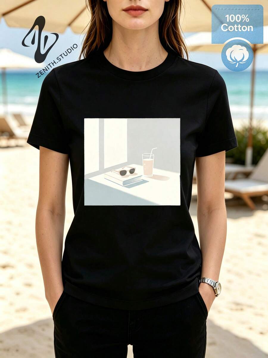 Women T-Shirts - 黑色 - 查看 1