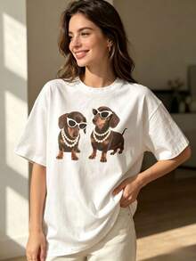 Women T-Shirts - 白色 - 查看 1