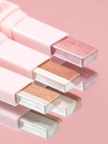 USHAS Dual-Color Shiny Eyeshadow Cream, Formula Halus, Riasan Mata Kilau Mutiara Metalik yang Lembut, Tahan Lama, Mudah Dibaurkan, Tidak Menggumpal, Mudah Diaplikasikan, Riasan Mata Kilau yang Dapat Dilapisi, Cocok untuk Tampilan Sehari-hari dan Pesta - #06 Cokelat Kopi Matte - View 7