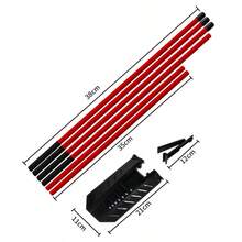 Golf Swing Trainer Portable Multi-Functional Golf Swing Training Aid Sports Tool - Red - View 3