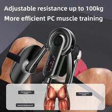 Thigh Master Kegel Trainer Pelvic Floor Muscle Exerciser Hip Trainer Adjustable - Black - View 4