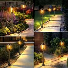 4pcs Solar Outdoor Lights - LED Solar Torch Lights With Flickering Flame, Solar Lawn Lights, Solar Pathway Decorative Lights, Suitable For Garden Decoration Upgraded Pathway Lighting Outdoor Decorative Lights, Used For Outdoor Yard Patio Lawn Torch - One Size Fits All - View 5
