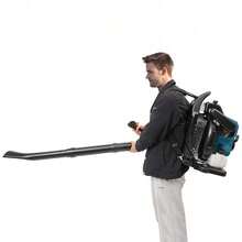 Backpack Leaf Blower 4 Stroke - Gas Powered Blower, Choke Switch, Fuel Funnel And Spoon Included, For Yard, Lawn, Garden, Blue - Default - View 10