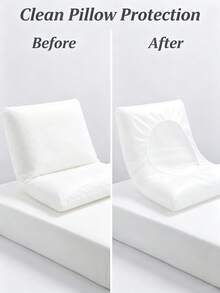 2pcs/Set Sarung Bantal Perjalanan Pendingin, Sarung Bantal Kain Non-Woven Bernapas dan Menutupi Seluruh Permukaan, Anti-Selip di Semua Sisi, Lembut dan Ramah Kulit, Mudah Dipasang, Sarung Bantal Warna Polos, Cocok untuk Hotel, Homestay, Berkemah, dan Perlengkapan Perjalanan - MultiWarna - View 4