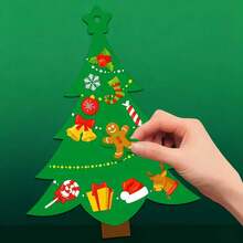 24 Sets Christmas Tree DIY Craft Greeting Card Kit - Use Stickers To Make Your Own Holiday Greeting Cards, Perfect For Christmas Parties And Home School Activities, Back To School Gifts - Multicolor - View 4