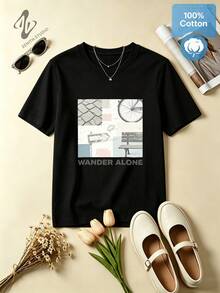 Women T-Shirts - 黑色 - 查看 2