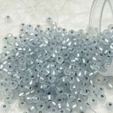 300顆/包 10g 3mm 彩色亮色磨砂玻璃種子珠，高品質均勻形狀，適用於手工DIY耳環、手鍊、戒指、日常配件或禮品，十字繡刺繡衣物編織配件 - 3mmGRB灌銀磨砂米珠10色 - 查看 8
