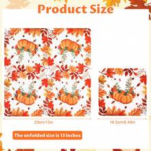20/40/60PCS Fall Maple Leaf Pumpkin Napkins, Thanksgiving Party Decorations, Autumn Table Decor, Disposable Paper Napkins For Fall Gatherings - Maple Leaf Pumpkin - View 2