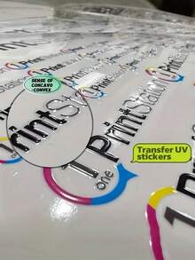 Customized Colorful Transfer Stickers UV Printing Personalized Transfer Stickers Customized Name Label Stickers Stickers Name Stickers Date Stickers DIY Gifts Handmade Handwritten Font Wedding Stickers Gift Stickers - Multicolor - View 9