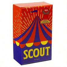 1pc Scout Playing Cards & Chessboard Fun Game Set For Couples, Parties - Burgundy - View 1