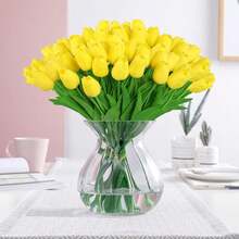 5/10 buah Bunga Tulip Buatan, Cocok untuk Dekorasi Rumah, Dekorasi Dapur, Dekorasi Musim Gugur, Dekorasi Luar Ruangan, Dekorasi Meja, Dekorasi Pernikahan, Tanaman Buatan, Hadiah untuk Wanita, Musim Kembali ke Sekolah - Kuning - View 9