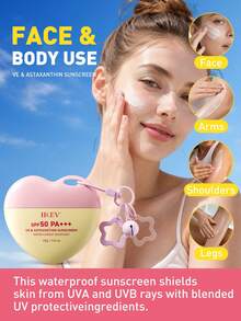 MOOYAM MOOAYAM SPF50+ PA+++ 維他命亮白防曬乳，防水抗汗，高防護、快速成膜且不黏膩，適用於臉部與身體 - 粉黃 - 查看 9
