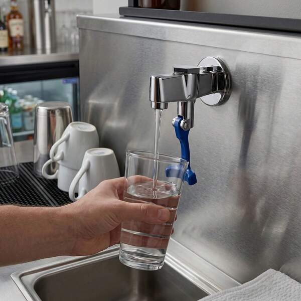 YUNRUX Wall-Mounted Drinking Water Tap, Commercial Push-Back Water Dispenser, Bar Cup Dispensing Tap