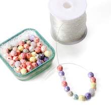 1 Roll Transparent Strong Elastic Cord DIY Beading String Handmade Jewelry Making Material Necklace Bracelet Universal Elastic Rope - A - View 7