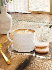 1pc/Acrylic Decorative Board, Transparent Coaster, DIY Storage Tray, Heat-Insulating Mat, Asymmetrical Placement Prop, Minimalist Style, Suitable As Gift For Easter, Thanksgiving, Christmas, Children's Day, Graduation Season And Back To School Season - Transparent - View 4