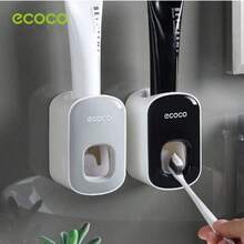 Premium Automatic Toothpaste Dispenser Wall-Mounted No-Drill Toothbrush Holder Slouchy Brushing Tool Toothpaste Squeezer Wall-Mounted Design, No Drilling Required, Easy To Clean, Space-Saving And Waterproof, Effortlessly Dispense Toothpaste, Save Time And Effort. - Multicolor - View 3