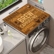1pc Vintage Coffee English Text Pattern Diatomaceous Earth Kitchen Drain Mat, Quick-Drying Non-Slip Coffee Machine Mat And Dish Drying Pad, Suitable For Kitchen Countertop And Holiday Home Decor - Multicolor - View 8