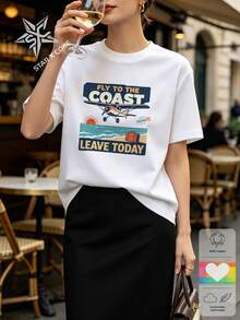 Women T-Shirts - 白色 - 查看 1