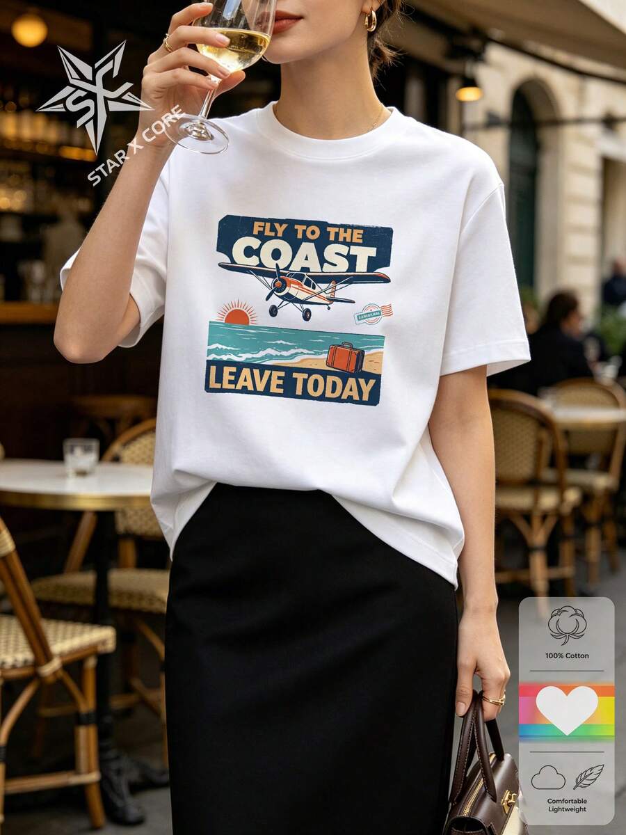 Women T-Shirts - 白色 - 查看 1