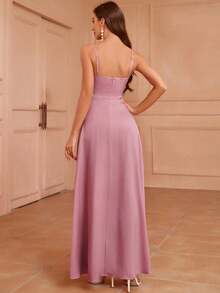 Women Short Dresses - Pale Pink - View 4