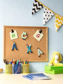 10/1pc Cork Board Clips With Push Pins, Designed To Securely Hold Photos, Crafts And Office Documents, Holiday Party Clips, Suitable For Bulletin Boards, Photo Display Clips, And Various Home And Office Supplies, Can Be Used As Photo Display And Bulletin Board Clips - Multicolor - View 2