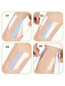 2/6/12pcs Thigh Chafing Protection Patches, Transparent Invisible Thigh Anti-Friction Patches, Waterproof And Breathable, Unisex, Waist Side Protection Patches, Prevent Thigh Friction, Valentine's Day Gift, Birthday Gift - A - View 2