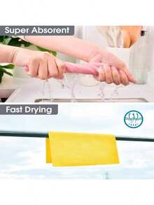50/20/1pc Reusable Cleaning Cloth Microfiber Towel Roll For Home Kitchen, Replacement Paper Towel Roll (25cm*25cm/9.84in*9.84in) - Multicolor - View 8