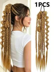 Trenzas de Burbuja Retorcidas de Colores Mixtos Hechas a Mano - Extensiones de Cabello Estilo Vacaciones para Mujeres, Versátiles para Todos los Tipos de Cabello 24 Pulgadas - Multicolor - Ver 11