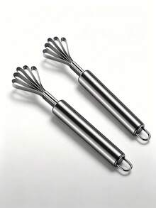 1/2 Pieces Stainless Steel Coconut Cream Slicer/Home Use Coconut Shredder/Kitchen Manual Scraper. - Silver - View 13