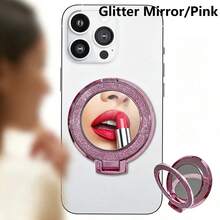 1pc Mirror Design Universal Adhesive Phone Holder, Suitable For IPhone And Android Smartphones - Multicolor - View 16