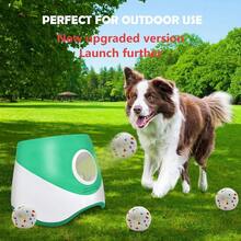 1 Buah Peluncur Bola Hewan Peliharaan Pintar Baru, Dapat Diisi Ulang USB, Baterai Tahan Lama, Jangkauan Jauh, Peluncur Bola Tenis Elastis Luar Ruangan, Mesin Pelempar Otomatis, Ukuran Sempurna untuk Anjing Kecil dan Sedang, Teman Bermain Bersama untuk Anjing dan Kucing Peliharaan Anda, Tersedia Berbagai Pilihan Warna, Termasuk 6 Bola, Perlengkapan Anjing, Perlengkapan Kucing - MultiWarna - View 2