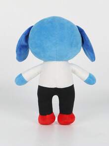 BIUBLIULAND Boneka Anjing Lucu Bertelinga Panjang Biru Ukuran 10 Inci, Boneka Hewan Kartun Lembut dengan Kacamata/Tongkat Penopang, Mainan Figur Karakter Game Lucu dan Menyeramkan untuk Hadiah Anak-Anak Penggemar - MultiWarna - View 4
