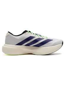 Adidas 男士 Adizero Evo SL M 緩震競賽跑鞋 日常跑步健身訓練通勤休閒運動鞋 JS4495 - 白/學院紫/魔力萊姆綠 - 查看 7