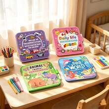 Portable Children's Drawing Board Set, Reusable Watercolor Sketch Board With 1 Watercolor Marker, Foldable Educational Writing Board, Suitable For Children's Home, Travel, Party DIY Creative Activity Board - Multicolor - View 6