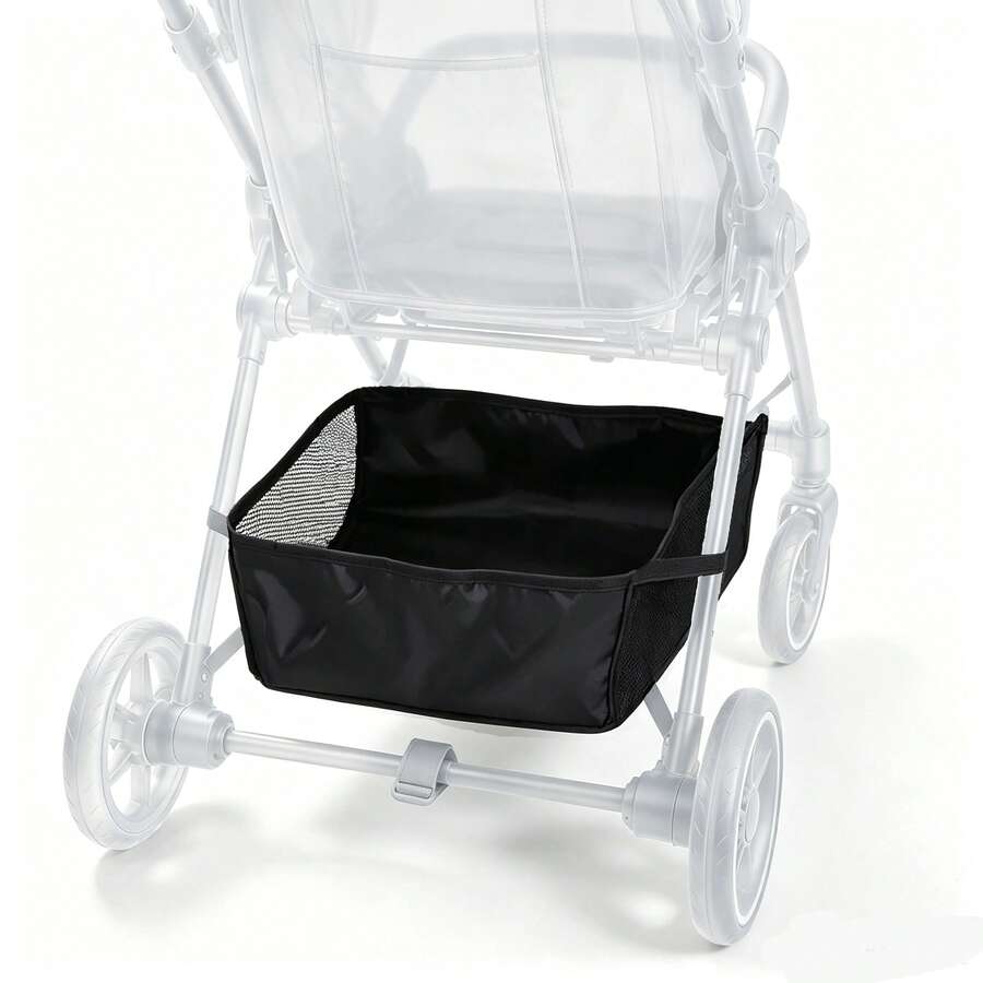 1pc Portable Baby Stroller Storage Basket, Newborn Stroller Hanging Basket, Baby Stroller Accessory, Under-Carriage Storage Bag - Multicolor - View 1