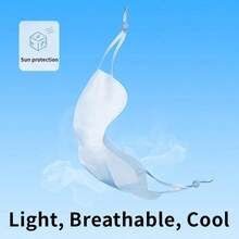 Women's Summer Cycling Sun Protection Face Mask, UV Protection, Eye Corner Coverage, Breathable Ice Silk Sun Protection Face Mask, Women's Ice Silk Sun Protection Face Mask, Eye Corner Coverage, UV Protection, 3D Breathable - Sunscreen Mask With Adjustable Ear Loops - View 9
