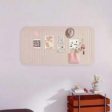 1pc Drill-Free Vertical Striped Felt Board, Suitable For Photo Wall Display, Student Memo, Office And Classroom Bulletin Board, Supports Notes, Photos, Posters And DIY Decoration, Suitable For Multiple Scenarios - Message Board - View 7