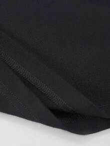 Men's Casual Plus Size ,Short Sleeve Crew Neck Graphic Print ,Loose Casual Fit,Summer Streetwear Tee - Black - View 4
