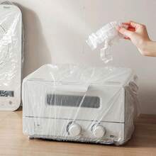 100/50/10/1pc Universal Transparent Plastic Dust Cover, Suitable For Home Appliances Like Electric Fans, Rice Cookers, Pots, Kitchen Baking Trays, Microwaves, Etc. Dust Cover, Thickened Full Cover Rice Cooker Pot Microwave Air Fryer Extra Large Air Conditioner Cover Oil-Proof Cockroach-Proof Sleeve. Kitchen Universal Multi-Function Home Appliance Disposable Household. Furniture Dust Cover, Home & Living Supplies. Dust Cover - Multicolor - View 2