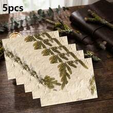 1/5/10入 手工植物紙信封 尺寸 2.83"X3.9"(7.2*9.9cm) - 適用於婚禮邀請函、賀卡、公告與節日手工藝，不含麻繩 - B - 查看 7