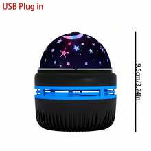 1pc Water Wave Projector, Colorful Water Wave Wall Projection Lamp/Desktop USB Powered, Suitable For Ambiance Decoration, Bedroom, Living Room, Gift Giving, Compatible With Power Bank, Adapter - Multicolor - View 13
