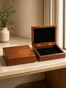 Personalized Wedding Keepsake Box, Customized Commemorative Box, Couple Name Gift, Anniversary Storage Box, Ideal Gift For Him - Multicolor - View 5