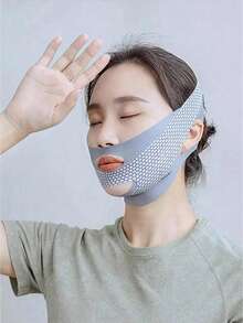 Face Lifting Firming Sleep Shaping V-Band, Relaxing Lifting, Reducing Double Chin, Shaping Massage Band, Unisex - Jaw Shaping, Adjustable Face Mask, Reusable, Breathable Seamless V-Shape Face Mask, Suitable For Sleep, Exercise And Yoga, Lightweight & Breathable, Wrinkle-Free Wear, Y2K Style Skincare Gothic Style Travel Essential, Easy To Carry, Christmas Gift, Christmas Decor, Gift For Her - 彩色 - 查看 2