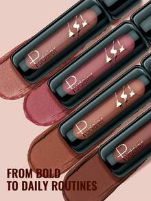 Pudaier Long-Lasting Glossy Lip Tint & Silicone Lip Brush Set – Waterproof, Vibrant Color, Moisturizing Formula, Smooth Application – Essential Beauty Tool For Women! - #02 - View 5