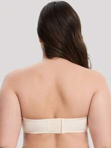 MELENECA Women's Strapless Bra For Large Bust Back Smoothing Plus Size With Underwire - Champagne - View 3