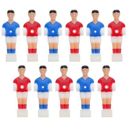 Jugador De Reemplazo De Foosball Football Player De Plástico para Mesa De Fútbol Recreativa 4.13 X 1.37 X 0.78 in 11 Piezas para Instalación Y Juego En Mesa