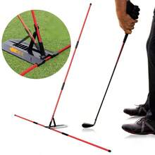 Golf Swing Trainer Portable Multi-Functional Golf Swing Training Aid Sports Tool - Red - View 1
