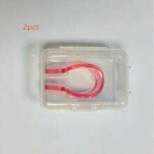 1/2 Pairs Anti-Slip Waterproof Silicone Swimming Nose Clips & Earplugs Set, Soft Fit & Non-Slip, Universal Training Accessories For Adults & Children, Essential Portable Swimming Gear For Beach & Pool - Multicolor - View 10