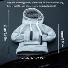 1件通用汽車排檔桿套帽，時尚迷你連帽衛衣式排檔桿球頭套，汽車內飾配件裝飾，汽車配件 - A - 查看 3